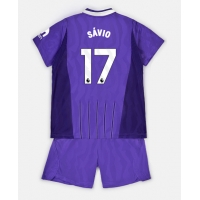 Camiseta Tottenham Hotspur Savio #17 Tercera Equipación Replica 2026-27 para niños mangas cortas (+ Pantalones cortos)